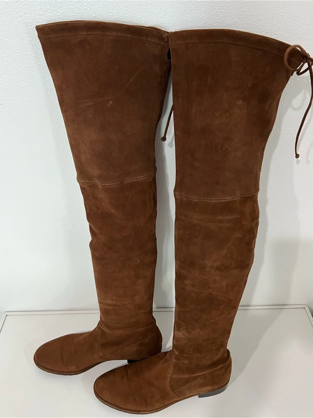 Stuart Weitzman Lowland Over-the-Knee Boots – Walnut Suede – Women’s Size 9